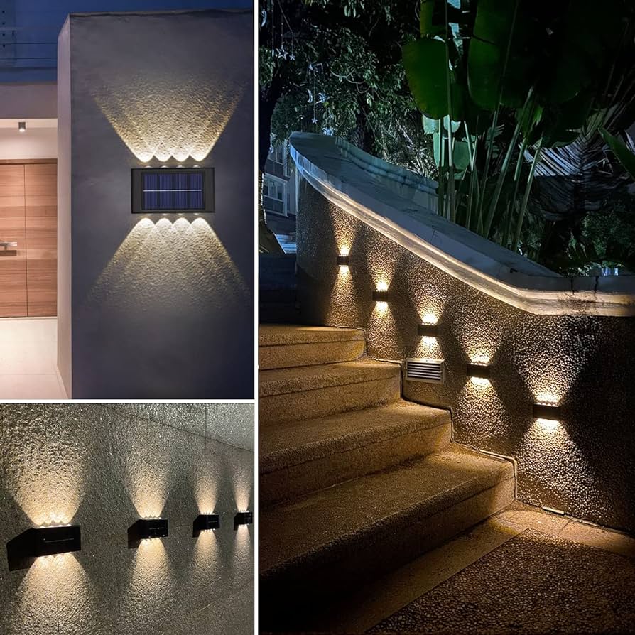 GlowHaven™ Solar 6- LED Wall Light