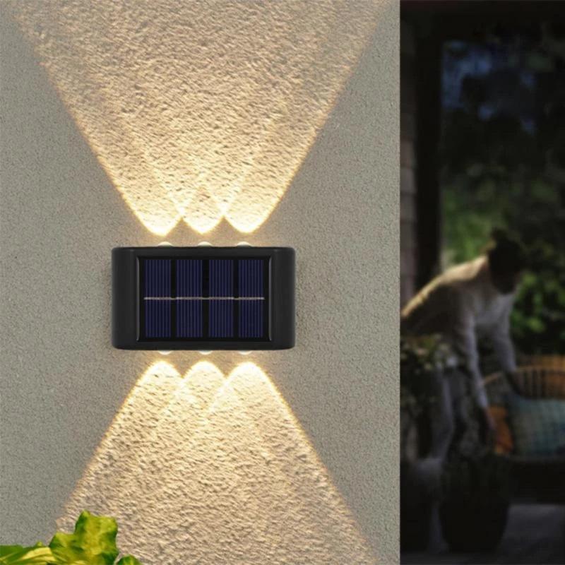 GlowHaven™ Solar 6- LED Wall Light