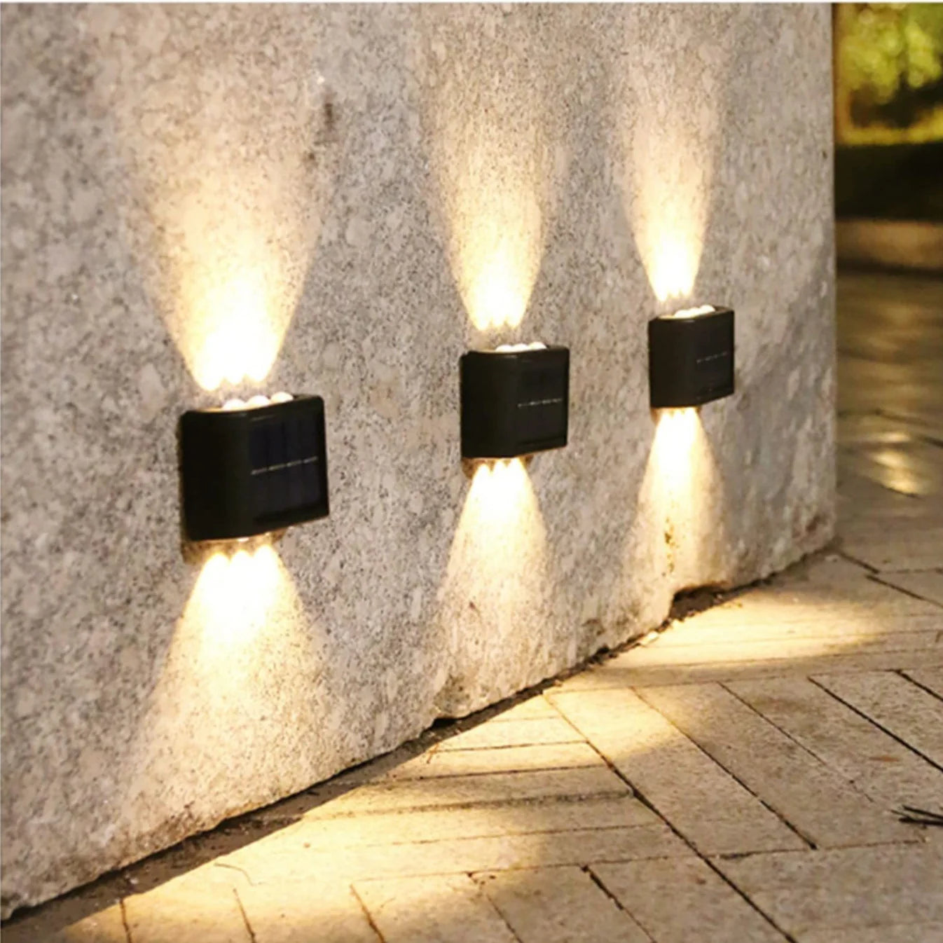 GlowHaven™ Solar 6- LED Wall Light